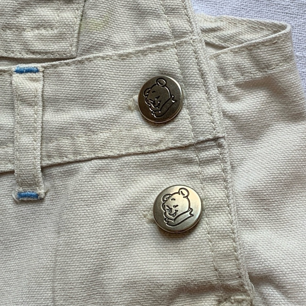 SOLD (on Depop) Disney Winnie the Pooh Treasure Hunt Overalls Shortalls 12M - Picture 5 of 11